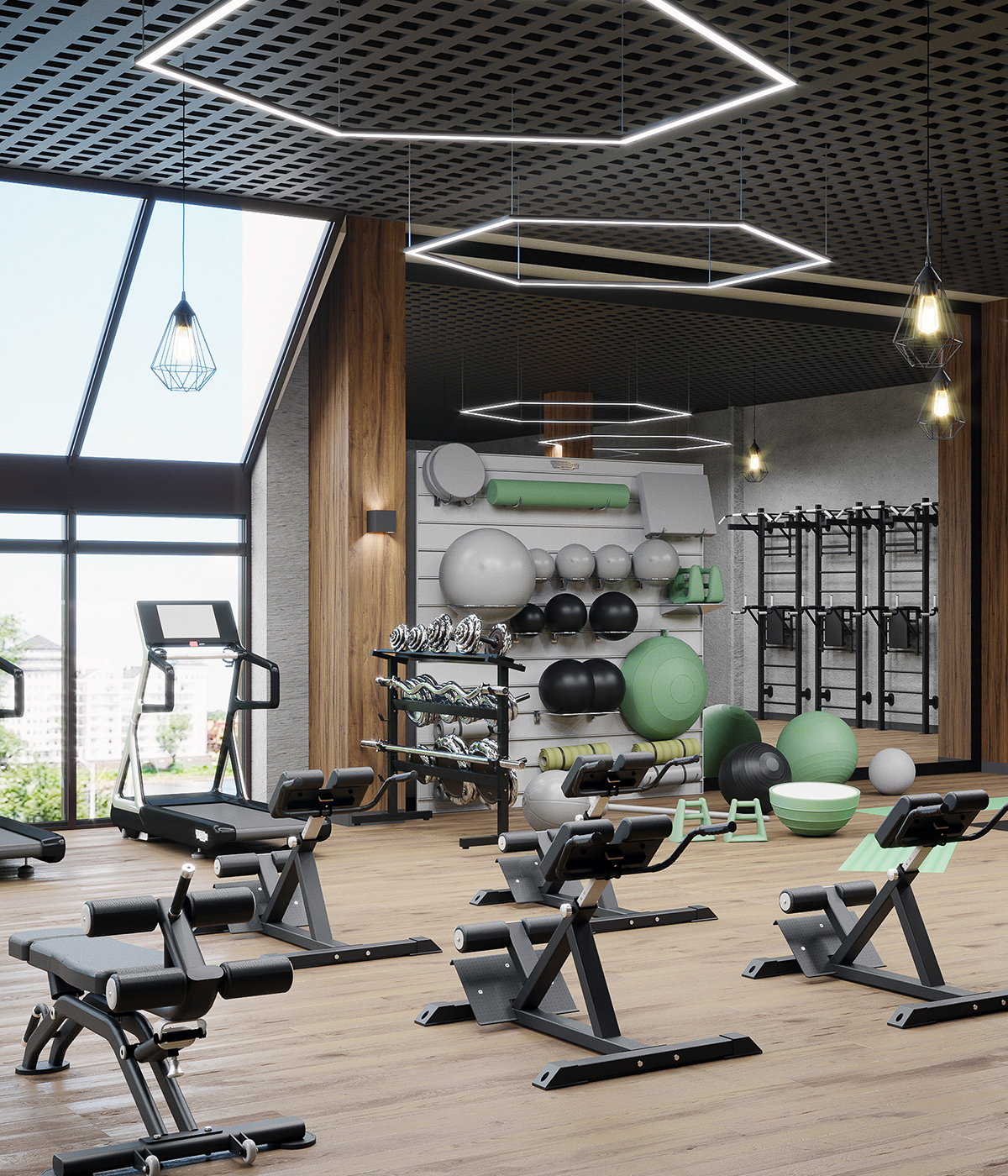 http://Renovated%20gym%20interior%20in%20Manhattan%20by%20MCG%20Corp%20renovation%20experts.